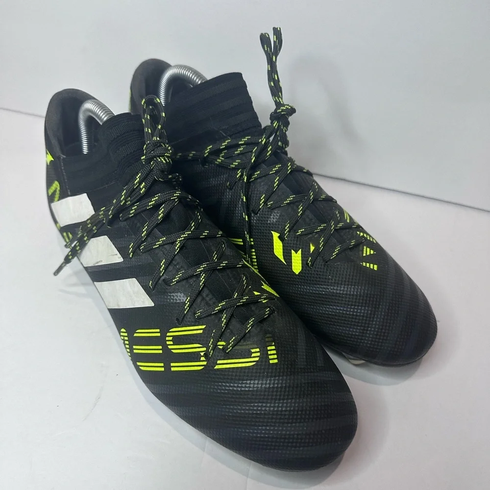 Adidas Black and Yellow Messi cleats